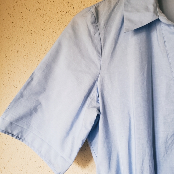 Zara Light Blue Swing Shirt Dress - Picture 4 of 7